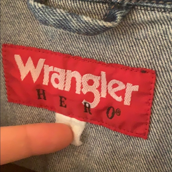 Wrangler hero denim jean jacket vintage - Picture 2 of 4